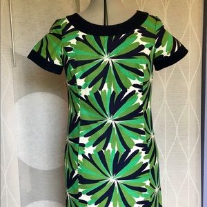 BODEN short sleeve print sheath dress